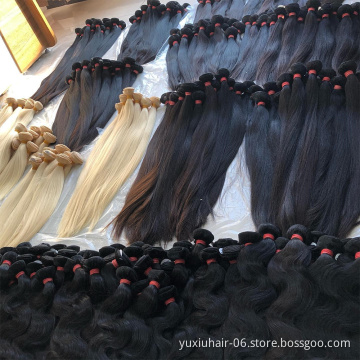 Free Sample Virgin hair bundles from Indian Human hair Extensions Raw Unprocessed Cuticle Aligned Brazilian hair Can be Bleach